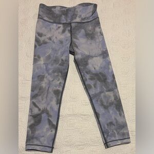 Athleta Girls' Purple/Blue Tie-Dye Leggings Size M(8/10)